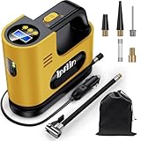 Kompressor Auto, Autoreifen Pumpe Luftpumpe 12 V DC Digitale Autoreifenpumpe Auto Kompressor, 150 PSI luftkompressor auto mit LED-Licht, Luftpumpe für Auto, E-Bike, Motorrad, Ball