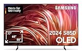 Samsung OLED 4K S85D Fernseher 55 Zoll, Samsung TV mit Neural Quantum 4K AI Gen2 Prozessor, OLED HDR, Contour Design, 4K Upscaling, Smart TV, KI TV, GQ55S85DAEXZG, Deutsches Modell [2024]