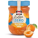 Schwartau Extra Zero Aprikose, Konfitüre ohne Zuckerzusatz, 13 kcal pro 25g, 280g
