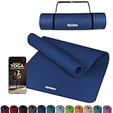 ALPIDEX Yogamatte Extra Dick 1,5 cm Gymnastikmatte 3 Größen E-Book rutschfest Phthalatfrei Fitness Matte Turnen Pilates Sport Physio HIIT Yoga Trainingsmatte Isomatte, Blue, 190 x 80 x 1.5 cm
