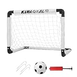 LZHDZQD Fußballtor, Mini Fussballtor 60x45cm Fussballtore für Garten Kinder -Outdoor und Indoor Fußballtore Set für Kind mit Klappbar Tor und Kinderfussball, Fussballtore für Garten Kinder 1-4 Jahre