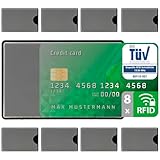 fouraces 8X TÜV geprüfte RFID Blocker Schutzhülle - Sicherheit gegen Datenklau - NFC Schutzhüllen - Kartenhülle für Kreditkarten und EC Karten, Hülle aus Hartplastik für Bankkarten