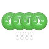 HARFINGTON 4 Stück Glas-Trennscheibe 11,4 cm für Winkelschleifer Diamanttrennscheibe Ultradünnes Sägeblatt Rad mit 2,2 cm Dorn zum Schneiden Schleifen Jade Kristall Fliesen Keramik
