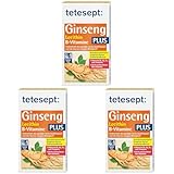 tetesept Ginseng plus Lecithin + B-Vitamine - Hochdosiert - Nahrungsergänzungsmittel zur Unterstützung der Nerven und Vitalisierung des Organismus dank B-Vitaminen - 1 x 30 Mini-Tabletten