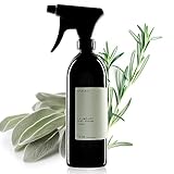 NAKURA® Duftspray und Lufterfrischer SALBEI - ROSMARIN Bio 500 ml - Natürliches Raumduft Spray aus reinen ätherische Öle - Lufterfrischer Wohnung ohne Chemie - Naturreiner Duft mit Wirkeffekt