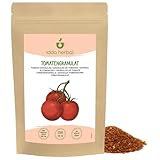 Tomatenflocken (250g), Tomatenstücke 1–3 mm, 100% Natürlich und rein, Vegan, Gewürz aus getrockneten Tomaten für die Zubereitung von Tomatenmark, Nudelsauce, Pizzasauce