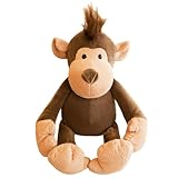 Kuscheltier, 25cm Affen Plüsch Puppe, Plüsch Spielzeug Plüschtier für Kinder und Baby, Flauschiger Stofftier zum Spielen, Geschenk & Kuscheln