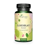 OLIVENBLATTEXTRAKT Kapseln | 40% OLEUROPEIN | Spanischer Olivenblatt Extrakt (15:1) | 500 mg - Entspricht 7500 mg Olivenblättern | 90 Kapseln | Vegan von Vegavero®