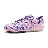 DREAM PAIRS Fußballschuhe Kinder Jungen Fußballschuhe Mädchen Atmungsaktive Fussball Schuhe Unisex PINK/PURPLE SDSO223K-E Größe 33 (EUR)