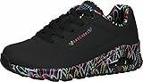 Skechers Damen Uno Loving Love Sneaker, Schwarz, 40 EU