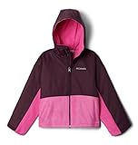 Columbia Mädchen Benton Springs Kapuzen Sherpa-Fleece mit durchgehendem Reißverschluss, Pink Ice/Moonvista, 104