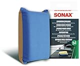SONAX ScheibenSchwamm (1 Stück) nimmt Nässe mit einem Wisch auf und hinterlässt einen dünnen Film mit Antibeschlagwirkung | Art-Nr. 04171000