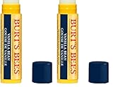 Burt's Bees 100% Natürlicher, feuchtigkeitsspendender Lippenbalsam mit Vanille - 1 Stift (Packung mit 2)