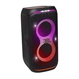 JBL Partybox Stage 120 in Schwarz – Tragbare Bluetooth-Lautsprecher-Box mit JBL Pro Sound, Lichtshow, KI-Sound-Boost und Teleskopgriff – 12 h Laufzeit