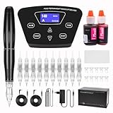 TATELF Digita Permanent Make Up Machine Multi Function Microblading Machines with Foot Pedal Touch Control Power Supply Needles for Eyebrow Eyeliner Lip