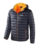 Black Crevice Herren Steppjacke I wind- & wasserabweisende Herren-Jacke I Steppjacke mit Kunstfaserfüllung I Steppjacke mit Kapuze