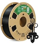 OVERTURE Filament ABS 1.75mm, 1kg Spule (2.2lbs), Maßgenauigkeit +/- 0.03 mm, für 3D-Drucker(Schwarz)