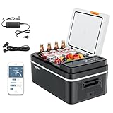 VEVOR Kompressor Kühlbox 20 L,12/24V DC Elektrische Gefrierbox mit App-Steuerung, 100–240 V AC Autokühlschrank für Camping Reisen Lastkraftwagen Angeln, Thermoelektrische Kühlbox Tragbar