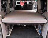 KFoam.es Matratze für VW T4, T5, T6, T6.1 Multivan, California Beach, Caravelle, Transporter, Faltmatratze, Klappmatratze, Camper Van, Reisemobil 185x148x8cm