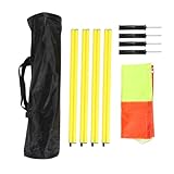 Fußballfeld-Eckfahnen-Set, Fußball mit Stangen Zur Grenzmarkierung, Fußball-Flaggen-Set für den Außenbereich, Innenbereich, Gut Sichtbare Sportgeräte, Trainingsfelder, Spieltags