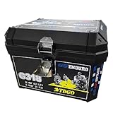 Generisch Motorcycle Top Case, Waterproof Trunk Tails Box, Dustproof Tail Storage, Luggage Carrier Storages Organizer, Scooter Motorbike Rear Storage Accessories, 45.9x40.5x36.5 inches