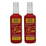 Anti Brumm Forte Pumpspray 2x 150 ml I Insekten-Repellent I effektiver Schutz gegen Mücken und Zecken I DEET I Für Fernreisen, Tropen I Spar-Set plus Pharma Perle give-away (2x 150 ml)