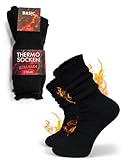 Basic Treasure 2 Paar Winter Thermosocken Damen 39-42 Ultra Warm, Thermosocken Damen & Herren, Dicke Weiche Winter Socken mit Vollplüsch, Kalte Füße