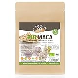 GOLDEN PEANUT Maca Pulver 1 kg, Bio Maca aus Peru, abgefüllt in Deutschland, Rohkost ohne Zusätze, Lepidium meyenii, gelbe Macawurzel