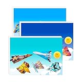 Kustimantu Papier für Flugzeuge, 108 Blatt Bastelpapier, Flugzeug, für Lernspielzeug, kreatives Geschenk, Geburtstag, Schule, sensorisches Spiel