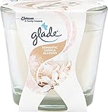 Glade (Brise) Décor Duftkerze im Glas, Romantic Vanilla (Vanille), 6er Pack (6 x 70 g)