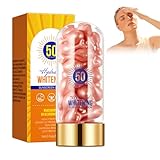 Moisturizing Sonnenschutz, Tagescreme Lsf 50+ Leuchtende Gesichtscreme Gegen Pigmentflecken Gleicht Hautton Aus, Feuchtigkeitsspendend & Aufhellend – Korrigiert Hautton & Schützt Vor Uv, 0.34g*25pcs