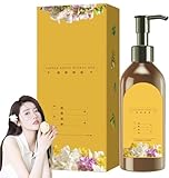 Plant Single Dose Floral Fragrance Dye - Natural Plant Hair Dye Shampoo, Long Lasting Natural Hair Dye Shampoo, Cover Gray Hair For Women & Men (Dark Brown, 300ml)