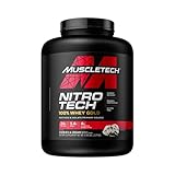 MuscleTech NitroTech 100% Whey Gold Protein Pulver, Whey Isolate Proteinpulver & Peptides, Proteinpulver für Männer und Frauen, 5.5g BCAA, 71 Servings, 2.27kg, Cookies & Cream