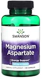 Swanson - Magnesium Aspartate 685 mg | Unterstützung für Muskeln und Nerven - 90 Kapseln