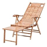 RHRYTCH Zero Gravity Loungesessel, Balkon-Loungesessel, Holzliege, Sonnenliege, Sitz, verstellbare Rückenlehne, Hartholz, Terrassendielen, faltbar, tragbar, Liegestuhl aus Holz