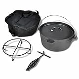 Sufrk Holländischer Ofen 4,2 l mit Zubehör Dutch Oven Petromax Gusseisen Topf Set