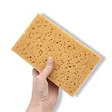 HAROMAC Allzweckschwamm Made in Germany – 200x130mm | Fliesenschwamm, Hydroqualität, Abriebfest & saugstark, universelle Reinigung für Baustellen, KFZ & Haushalt | Beständig gegen Öle & Chemikalien