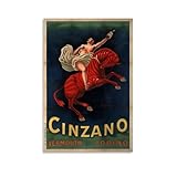 XuXueCC Leonetto Cappiello Wandkunstdrucke, Gemälde, Poster, Cinzano Wermut Torino, Wandkunst, ästhetisches Leinwandgemälde, Bild, Wohnzimmer-Dekoration, Zuhause, ungerahmt, 20 x 30 cm