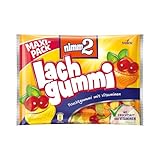 nimm2 Lachgummi – 1 x 376g Maxi Pack – Fruchtgummi mit Fruchtsaft und Vitaminen