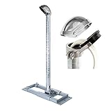 PremiumX Deluxe X90-48 Dachsparrenhalter 90cm Mast Ø 48mm SAT Dach-Sparren-Halterung inkl. ALU-Mastkappe mit Kabel-Durchführung