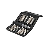 Hama Feinmechaniker Schraubendreher Set Mini (u.a. Kreuzschlitz, Schlitz, Torx Reparatur-Set magnetisch für Brille, Uhr, Laptop, Tablet, Handy, Kamera, Modellbau) Screwdriver, Werkzeugset 25-teilig