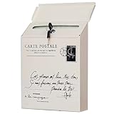 Wandmontierter Briefkasten, Briefkastenschloss zur vertikalen Platzierung, Außenbox aus Kunststoff, Mini-Safe für die Außendekoration