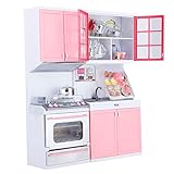 Küchenspielset mit Sound und Licht, Kinderküche Set mit Backofen, Mikrowelle, Geschirrspüler für Mädchen, Hausgeschenke für