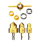 Laikoutd Rohraufweiter Set Für Legierte Stähle Hebebohrer Schraubenschlüssel Wasserbohren Für Effiziente Sanitärwartung Lochvergrößerungs Werkzeugsatz