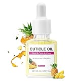 Nagelöl für Nagelpflege,Nail Cuticle Oil mit Jojoba Vitamin B & E,Nagelöl für weichere Nagelhaut & stärkere Nägel,Ananasduft (1)