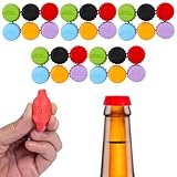 MOLIMOLI 30 Silikon Flaschenverschluss Set - Bierflaschenverschluss Kronkorken in 6 Farben - Umweltfreundlich Wiederverwendbar Universal für Flaschen und mehr