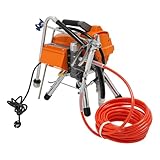 ACROSSPART 3000W 220V Farbsprühsystem Wandfarbe, Airless Farbsprühgerät mit Rohr und Bürstenlosem Motor, 3000PSI Hochdruck Farbsprühgerät für Innen und Außenbereich, 2.7L/min, Sprühbreite 30cm