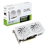 ASUS Dual GeForce RTX 4060 EVO White OC Edition 8GB GDDR6 Gaming Grafikkarte weiß (Nvidia GeForce RTX4060 DLSS3, 246 AI Tops, PCIe 4.0, 1x HDMI 2.1a, 3X DisplayPort 1.4a, DUAL-RTX4060-O8G-EVO-WHITE)