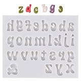 Aublinto 3D Buchstaben und Zahlen Form Süßigkeiten-Silikonform Zahlen Tonform Buchstaben Pralinen Silikonform für selbstgemachte Desserts und Kuchendekoration Urlaubsgeschenke Typ 6