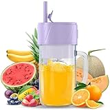 Mixer Smoothie Maker, Smoothie Mixer Klein, Mini Tragbarer Blender, Tragbarer Mixer USB, Smoothie-Maker to go, Standmixer 400ML, BPA-frei, PulseMotion &BlendPro Technologie